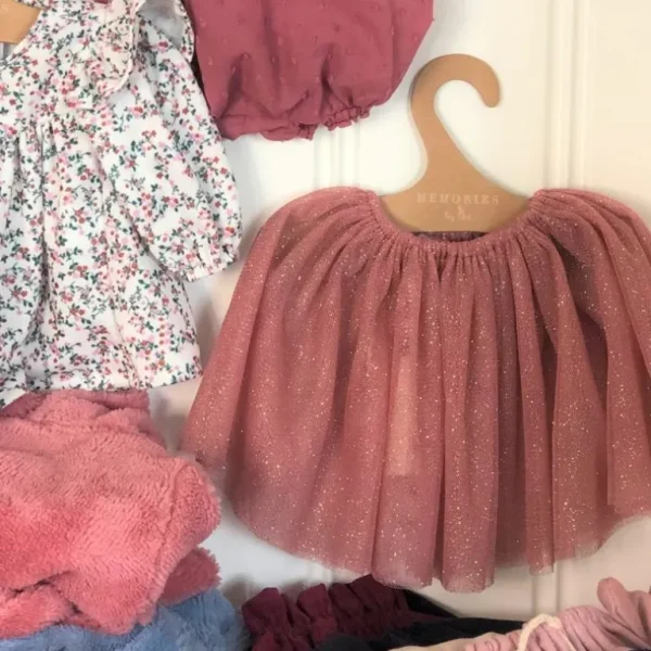 Dukketøj Tylskort - Mork Rosa*Asi Fashion