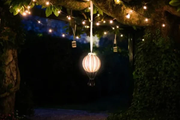 Luftballon 18Cm, Red - Led Lys*Authentic Models Clearance