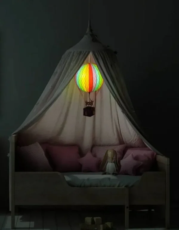 Luftballon 18Cm, Rainbow - Led Lys*Authentic Models Online