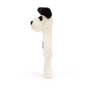 Baby Bashful Hund, Sort/Creme Rangle*Jellycat Flash Sale