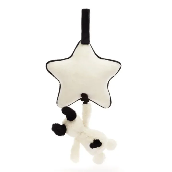 Baby Bashful Hund, Sort/Creme Spilledase*Jellycat Cheap