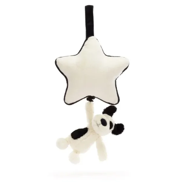Baby Bashful Hund, Sort/Creme Spilledase*Jellycat Cheap