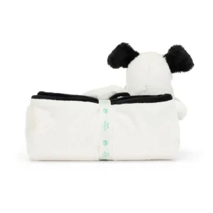 Baby Bashful Hund, Sort/Creme Taeppe*Jellycat Discount