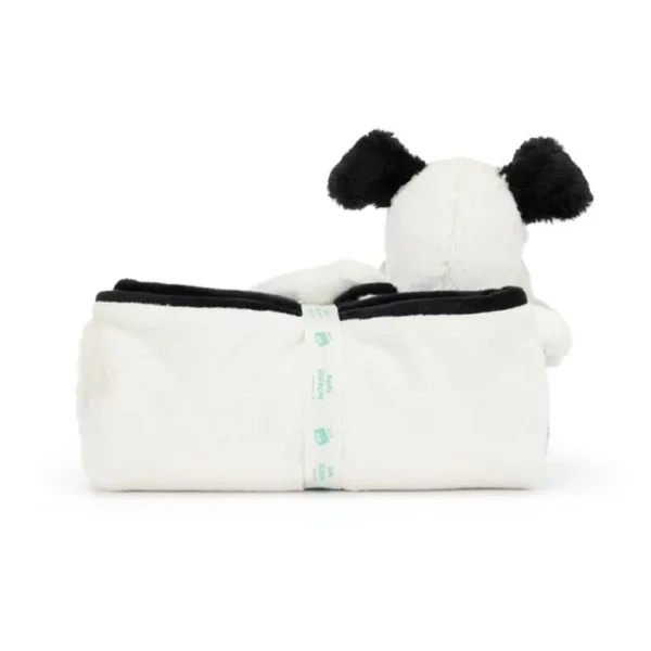 Baby Bashful Hund, Sort/Creme Taeppe*Jellycat Discount