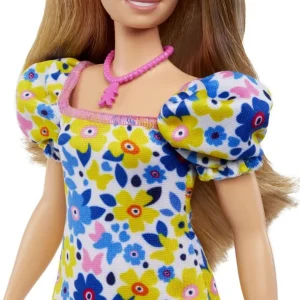 Fashionista Doll Yellow Blue Floral (Ds)*Barbie Clearance