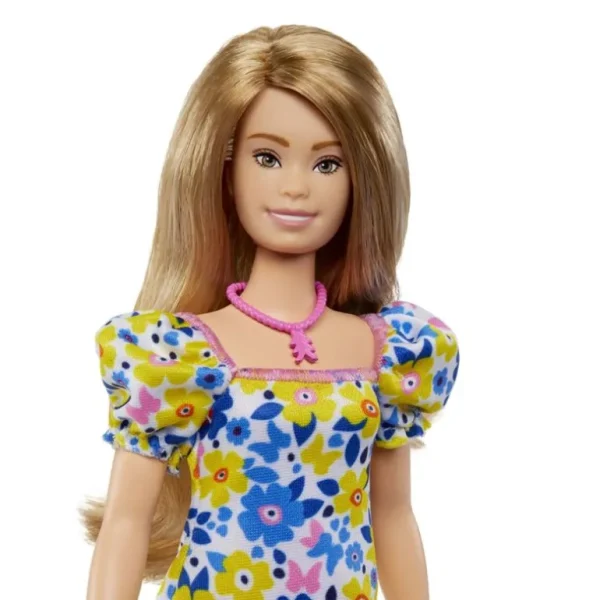 Fashionista Doll Yellow Blue Floral (Ds)*Barbie Clearance