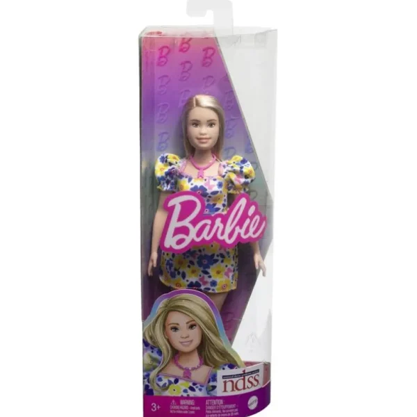 Fashionista Doll Yellow Blue Floral (Ds)*Barbie Clearance