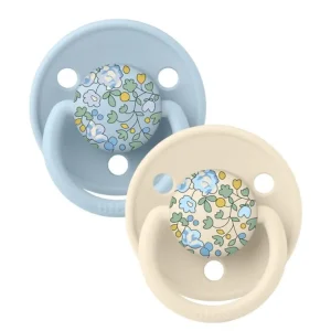 Liberty 2Pk Deluxe Silikone, Baby Blue Mix*BIBS Store