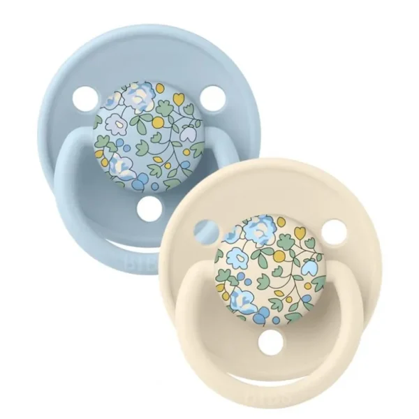 Liberty 2Pk Deluxe Silikone, Baby Blue Mix*BIBS Store