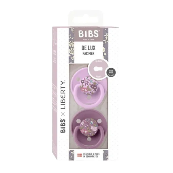 Liberty 2Pk Deluxe Silikone, Mauve Mix*BIBS Fashion