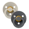 2Pk Colour Latex Symmetrisk Str.1, Sand/Iron*BIBS Outlet