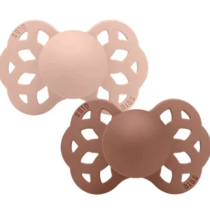 2Pk Infinity Silikone Str.2 Blush/Woodchuck*BIBS Sale