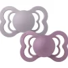 2Pk Supreme Silikone Str.2, Fossil Grey/Mauve*BIBS Clearance