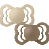 2Pk Supreme Silikone Str.1, Vanilla/Dark Oak*BIBS Cheap