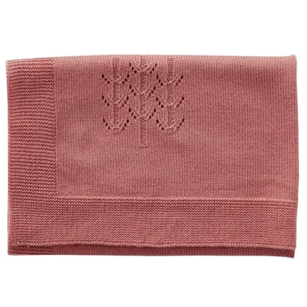 Strikket Dukketaeppe, Rose*By Astrup Online