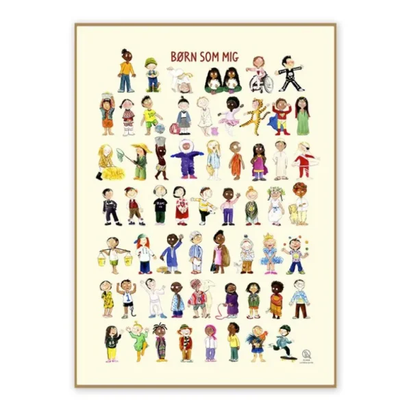 Plakat 50X70Cm, Born Som Mig*Ciha Store