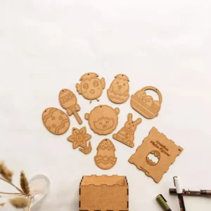 Mal Selv: Paskekassen, 9 Figurer*Crateit Online