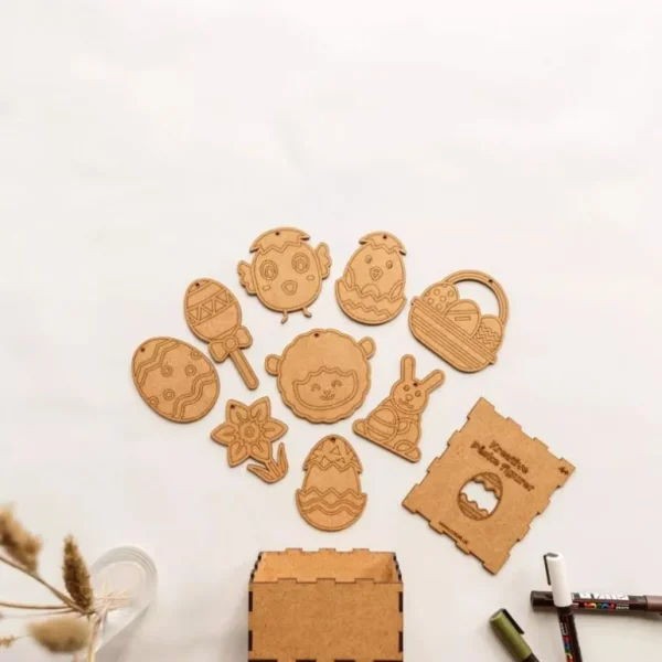 Mal Selv: Paskekassen, 9 Figurer*Crateit Online