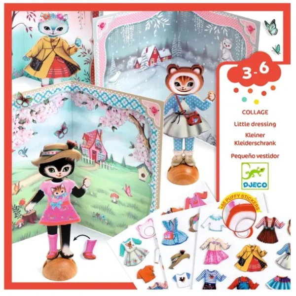 Kreativ Collage Den Lille Garderobe*Djeco Discount
