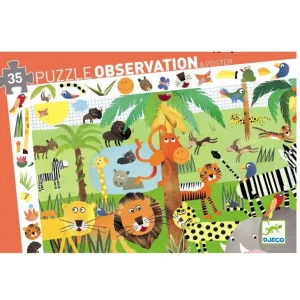 Observationspuslespil Jungle 35 Brikker*Djeco Discount