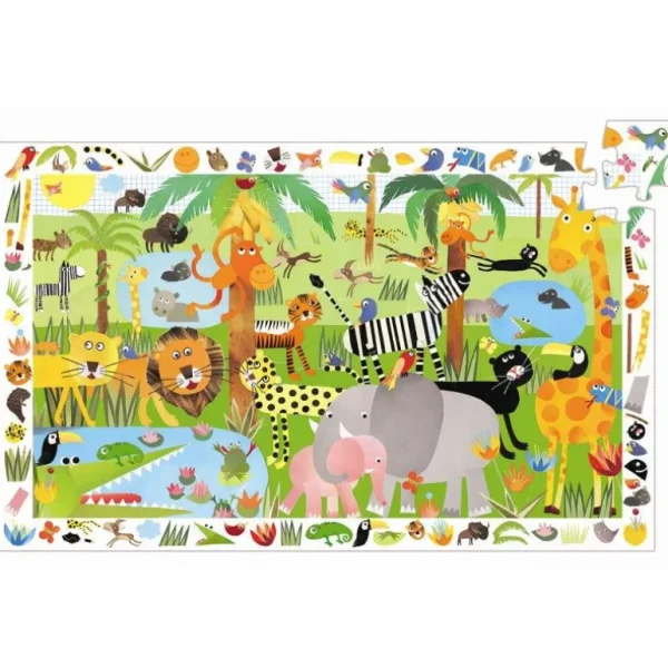 Observationspuslespil Jungle 35 Brikker*Djeco Discount