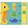Primo Puslespil Havets Dyr 4, 6, 9 Brikker*Djeco Fashion