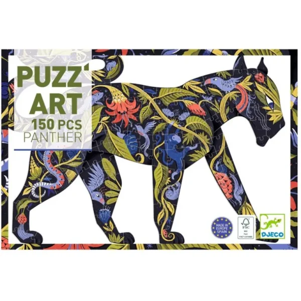 Puzz'Art Panter, 150 Brikker*Djeco Hot