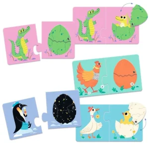 Puzzle Duo Laerespil, Sjove Aeg*Djeco Cheap
