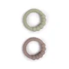 2Pk Silikone Bidering, Grey/Green*Filibabba Discount