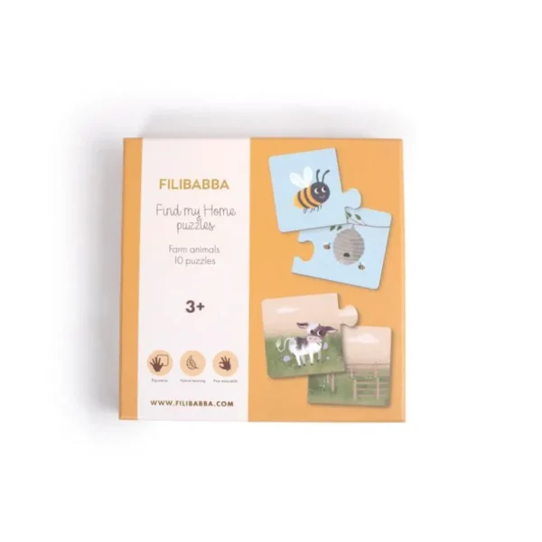 Puslespil - Hvor Bor Jeg?*Filibabba Store