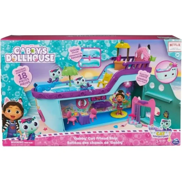 Cat-Tastic Cruise Ship*Gabby's Dollhouse Best Sale