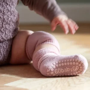 Bomuld Non-Slip Sokker 3-4Ar - Dusty Rose*GoBabyGo Shop