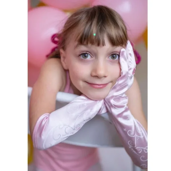 Prinsessehandsker, Lyserod*Great Pretenders Outlet