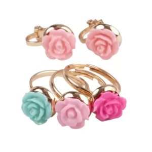Rose Ring & Clips Oreringe*Great Pretenders Best Sale