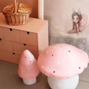 Lampe - Lille Svamp I Lyserod*Heico Sale