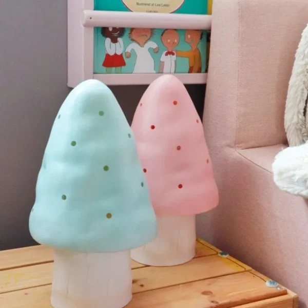 Lampe - Lille Svamp I Lyserod*Heico Sale