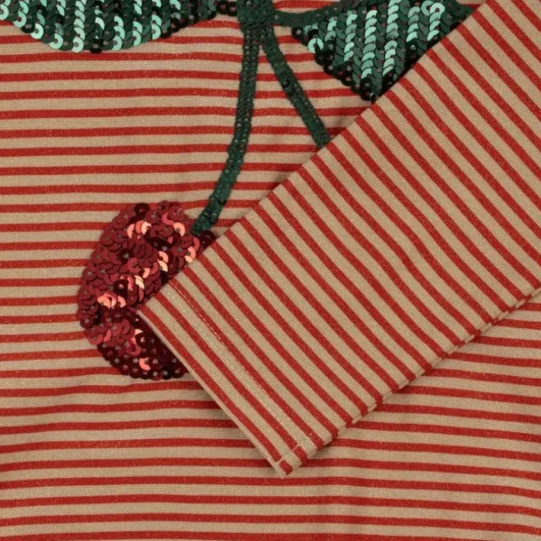 Konges Slojd Jade Ls Swimsuit Str.4 Ar, Glitter Stripe*Konges sløjd Fashion