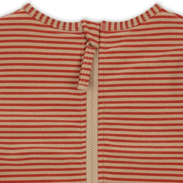 Konges Slojd Jade Ls Swimsuit Str.4 Ar, Glitter Stripe*Konges sløjd Fashion