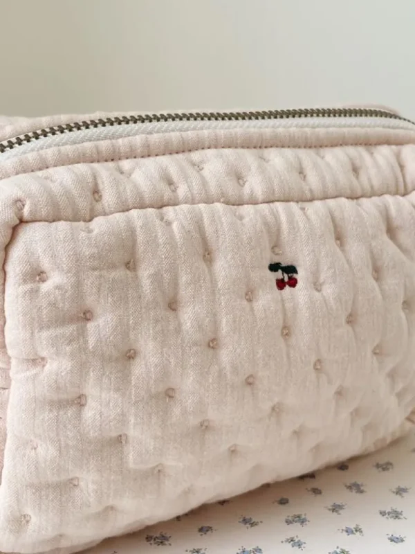 Konges Slojd Lille Quilted Toilettaske, Cameo Rose*Konges sløjd Outlet