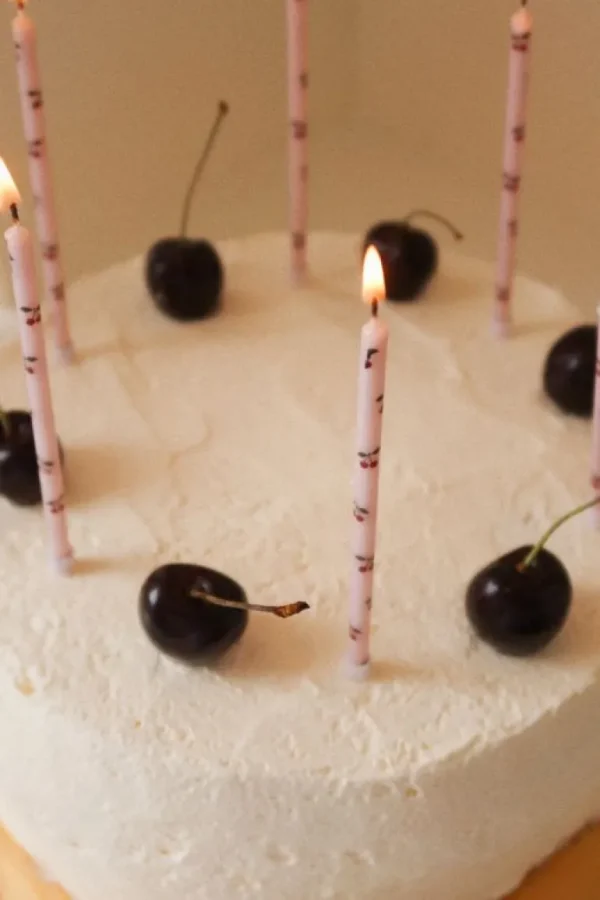 Konges Slojd 12Stk Fodselsdagslys, Cherry*Konges sløjd Clearance