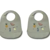 Tilda 2Pk Silikone Hagesmaekke, Fruit/Dove Blue*Liewood Clearance