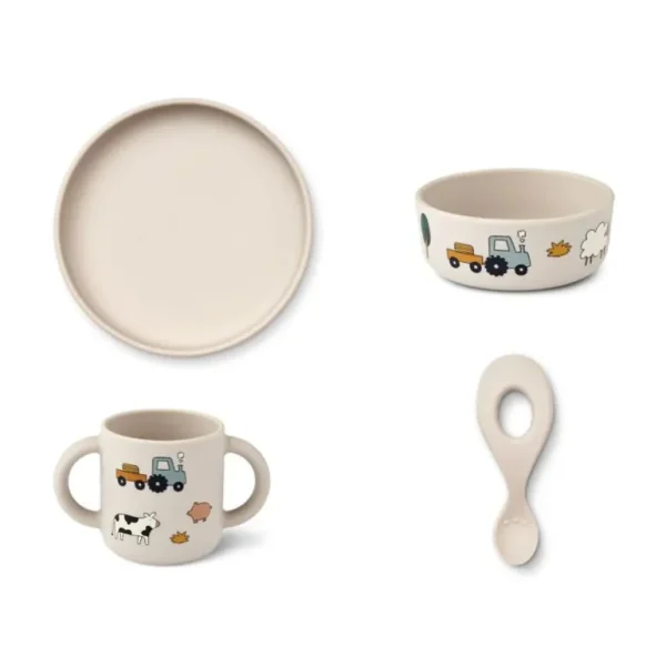 Vivi Silikone Spisesæt, Farm/Sandy*Liewood Outlet