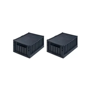 Weston 2Pk Opbevaringskasser M.Lag, Small/Navy*Liewood Discount