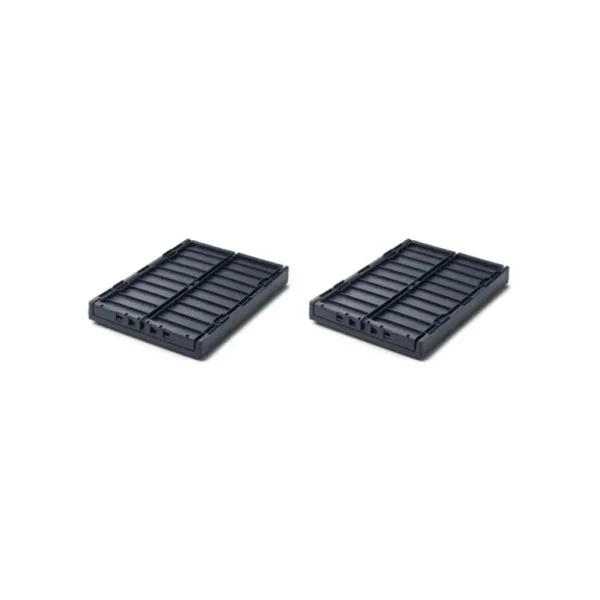 Weston 2Pk Opbevaringskasser M.Lag, Small/Navy*Liewood Discount