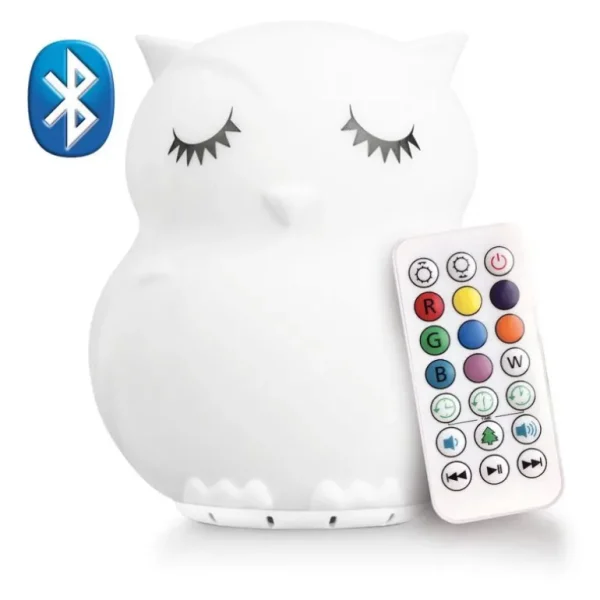 Natlampe M. Bluetooth, Ugle*Lumipets Shop
