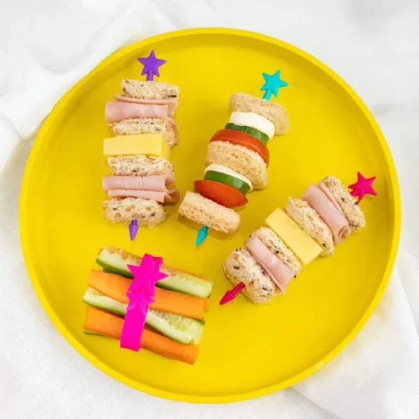 7Stk Madpinde, Regnbue*Lunch Punch Flash Sale
