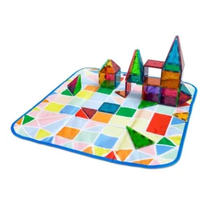 2-I-1 Opbevaringskasse Og Legetaeppe*Magna-Tiles Cheap