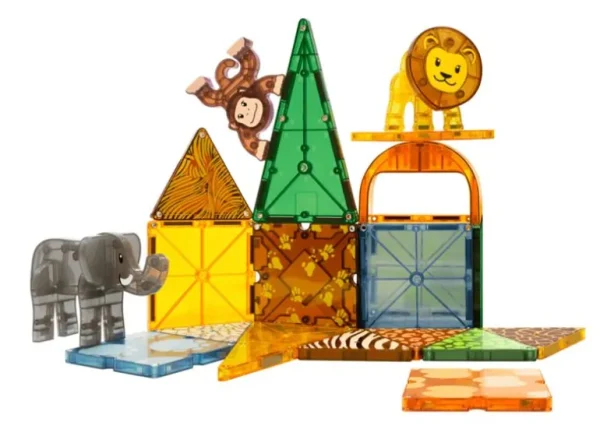 Safari Dyr, 25 Dele*Magna-Tiles Sale