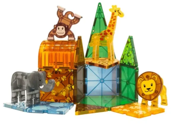 Safari Dyr, 25 Dele*Magna-Tiles Sale