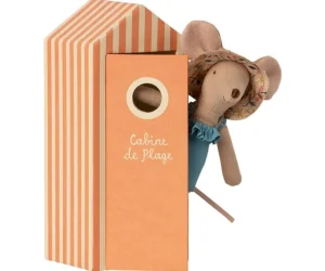 Beach Mice, Mum In Cabin De Plage 16-1741-01*Maileg Store